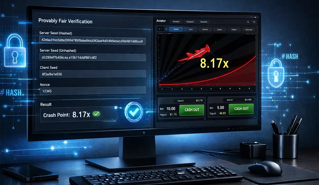 Aviator Mostbet provably fair seed verification system