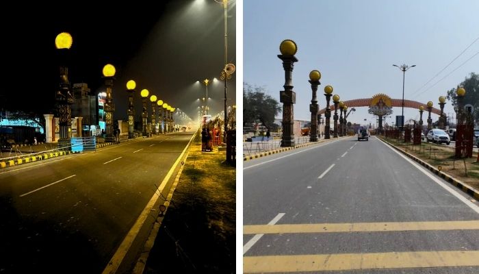 Ayodhya night and day view image
